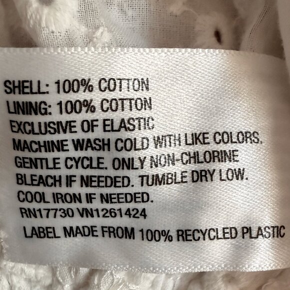 Wild Fable White Eyelet Crop Top Size L - Picture 7 of 7